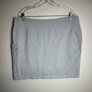 Duluth Trading Gray Skort Skirt XL Minimalist Granola girl Outdoor comfortable